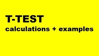 TTEST CALCULATIONS  WORKED EXAMPLE All exams [upl. by Cobb]