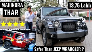 New Mahindra Thar  Indias Safest OffRoad SUV  New Interiors Features  Mahindra Thar 2022 4X4 [upl. by Kerman]