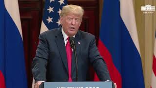 Trump indicates he believes Putin over US intelligence agencies regarding election meddling [upl. by Ocer]