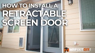 How to Install a Retractable Screen Door [upl. by Allrud]