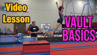 How to do VAULT BASICS MGA Gymnastics [upl. by Hogue232]