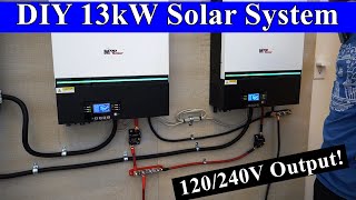 DIY 13kW 48V Offgrid Solar System How to build it from scratch [upl. by Tnecnev980]