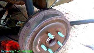 Tricks to Remove Rusty STUCK Brake Drums [upl. by Genet]