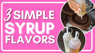 SIMPLE SYRUP FLAVORS FOR CAKE  3 Easy Recipes [upl. by Ailadi]