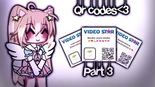 Video star qr codes⌇ ° ꒰ COMPLETELY FREE꒱ ° ⌇ [upl. by Maurey]