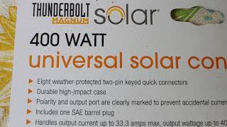 Using the quotHubquot Universal Solar Connector from Harbor Freight [upl. by Salazar]