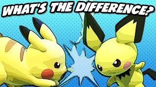 Whats the Difference between Pikachu and Pichu SSBU [upl. by Eissolf520]