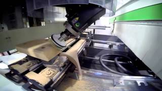 CNC MACHINE ROVER B BIESSE [upl. by Eruza150]