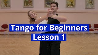 Tango for Beginners Lesson 1  Walks Progressive Link Closed Promenade [upl. by Nnaegroeg]