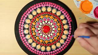 How To Paint Dot Mandalas Beginners Full Step by Step Tutorial 62 RINGS  Lydia May [upl. by Welcher507]