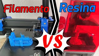 Impresora 3D resina vs filamento ¿Cual mejor  COMPARATIVA [upl. by Natala131]