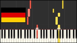 Germany National Anthem  Deutschlandlied Piano Tutorial [upl. by Lebasiairam]