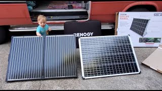 Harbor Freight Thunderbolt vs Renogy portable solar panels [upl. by Jonis]