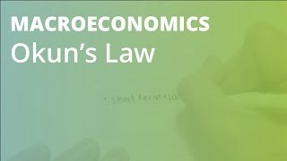 Okuns Law  Macroeconomics [upl. by Engenia]