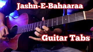 JashnEBahaara Unplugged Guitar Tabs  Jodhaa Akbar  AR Rahman Javed Ali [upl. by Bui845]