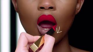 Yves Saint Laurent Rouge Pur Couture The Slim Matte Lipstick Product Discovery  bluemercury [upl. by Dalis]