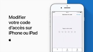 Modifier votre code d’accès sur iPhone ou iPad – Assistance Apple [upl. by Aser]