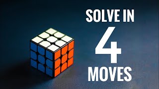 How to Solve a Rubik’s Cube in 4 Moves [upl. by Nnyltiak64]