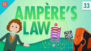 Ampères Law Crash Course Physics 33 [upl. by Ennahgem910]