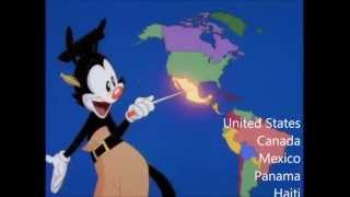 Nations of the World  With Lyrics  Animaniacs [upl. by Einahpats]