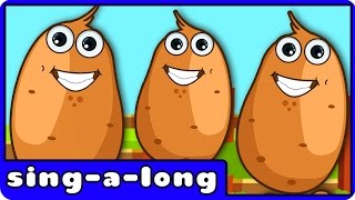 Potato Song  Nursery Rhyme  With Lyrics by HooplaKidz SingALong [upl. by Eseneg]