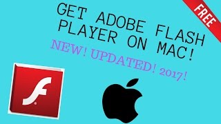 HOW TO INSTALL ADOBE FLASH PLAYER ON MacOS NEW 2017 UPDATED FREE [upl. by Vanderhoek276]