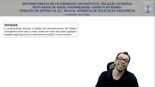 STJ INFO 834 paternidade socioafetiva e adoção [upl. by Zipporah659]