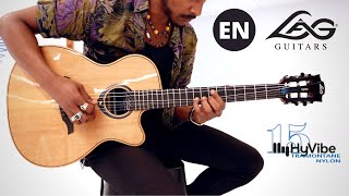 Looper with Lâg HyVibe Tramontane Nylon 15  Lâg Guitars [upl. by Kornher]