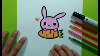 Como dibujar un conejo paso a paso 9  How to draw a rabbit 9 [upl. by Giovanni]