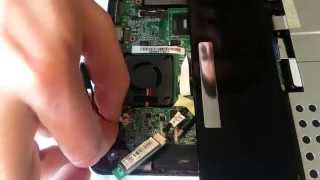 Asus Eee PC 1005HA CMOS Battery Replacement [upl. by Monteith]