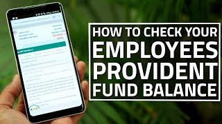 How to Check Your Employees Provident Fund Balance [upl. by Naves]