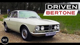 ALFA ROMEO GTV 1750 Bertone Coupé 1968  Test drive in top gear  Engine sound  SCC TV [upl. by Asilec]