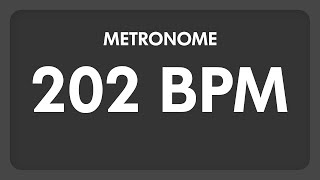 202 BPM  Metronome [upl. by Tortosa]