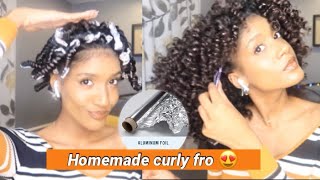 DIY Foil FlexiPerm rods  Natural hair hack [upl. by Atilemrac138]