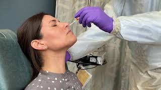 How to take nasopharyngeal swab sample for COVID19 [upl. by Enamrahs]