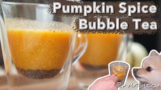 Pumpkin Spice Bubble Tea  Homemade Dessert Drink for Dog  MyPetcipe [upl. by Daitzman]