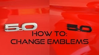 How To Change Mustang Emblems [upl. by Firman]