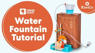 Build Your Own Water Fountain  Tinker Crate Project Instructions  KiwiCo [upl. by Mairam]