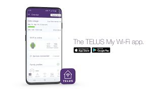 TELUS  TELUS Connect app My WiFi Take control of your home WiFi network [upl. by Daisey]