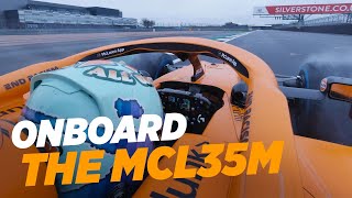 Daniel Ricciardos McLaren MCL35M debut [upl. by Tnahsarp796]