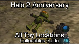 Halo 2 Anniversary  All 8 Toys Locations Guide  Toybox Achievement [upl. by Omoj]