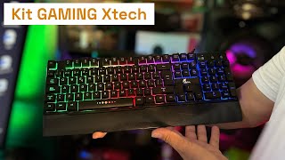 Kit GAMING XTECH calidad media baja  Unboxing y conexión [upl. by Elconin]