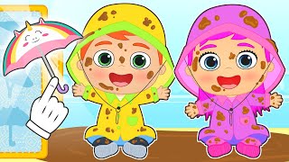 BABIES ALEX AND LILY 🌧☔ Dress up in Raincoats and Boots [upl. by Suez]