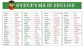 120 Super Common Synonyms to Increase Your Vocabulary in English [upl. by Lewap]