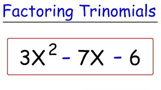 Factoring Trinomials  Quick amp Simple [upl. by Morgen]