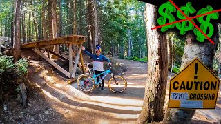 CAN A BUDGET HARDTAIL MTB SURVIVE WHISTLER BIKE PARK [upl. by Olenolin]