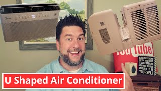 Midea U shaped AC Inverter Window U Shaped Air Conditioner installdemo 182 [upl. by Mansur]