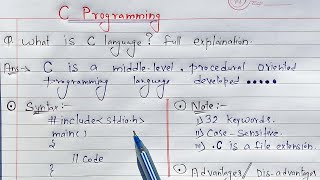 Introduction to C Language Hindi  What is C full Explanation [upl. by Ayotaj]