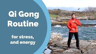 Qi Gong Routine for Stress Anxiety and Energy w Jeff Chand [upl. by Redla]