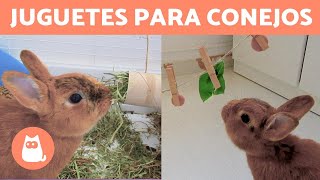 3 JUGUETES CASEROS para CONEJOS 🐰 Con Materiales Reciclados [upl. by Irvin]